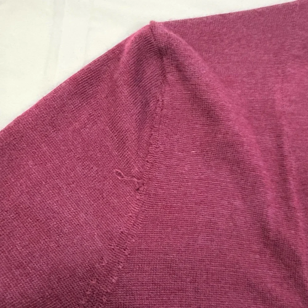 Gap 100% Extra Fine Merino Wool Button Front Cardigan Purple Women’s XS - Picture 9 of 9